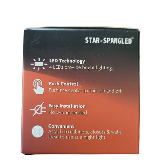 Star-Spangled LED Push Lights 5-Pack - Picture 2 of 3